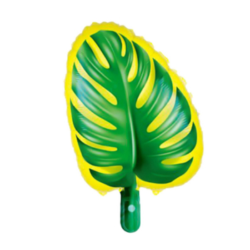 Tropical Leaf Foil balloon — Yellow/18″