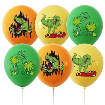 Dinosaur Happy birthday balloons 6pcs