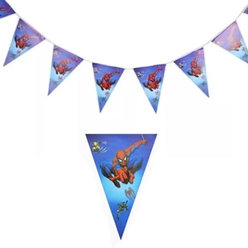 Spiderman Party Hanging Flag banners