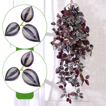 Artificial purple Tradescantia hanging plant 100cm (2PKS)