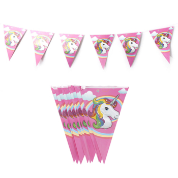 Unicorn party Hanging Flag banners