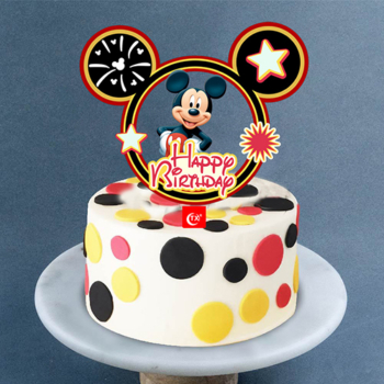 Mickey Mouse Party Happy Birthday Cake Topper