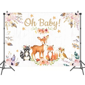 Baby Shower Party “oh baby!” Wall Background Decoration