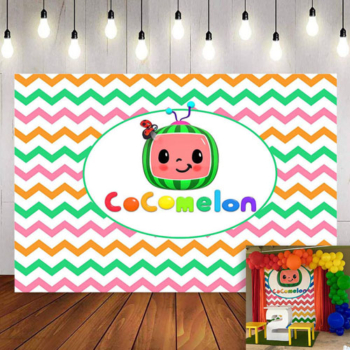 Cocomelon party Wall Background Decoration