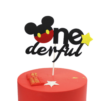 Mickey Mouse Party One-derful Cake Topper