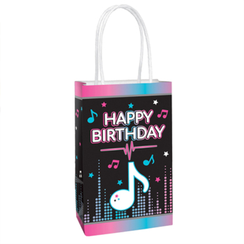 Tiktok Birthday Party Paper Kraft Bags – 8pk