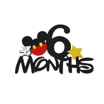 Mickey Mouse Party 6 months Cake Topper