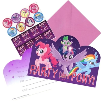 My Little Pony Friendship Postcard Invitations