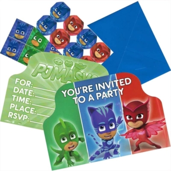 PJ Masks Postcard Invitations