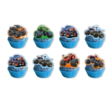 Monster Truck Party Theme Cake toppers 24PCS