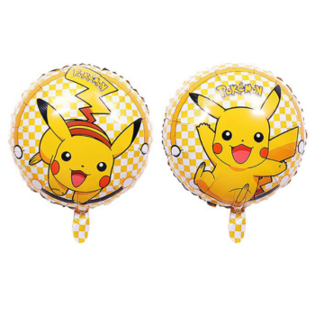 Pokemon Theme Pikachu Round Foil Balloon ( 2 sides) 45cm