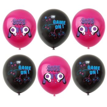 Game Party Latex Balloons Package 6pcs