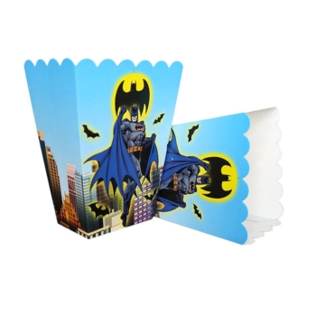 Batman Party Theme Popcorn Box 6 pieces