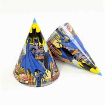 Batman Party Theme Hats 6pcs
