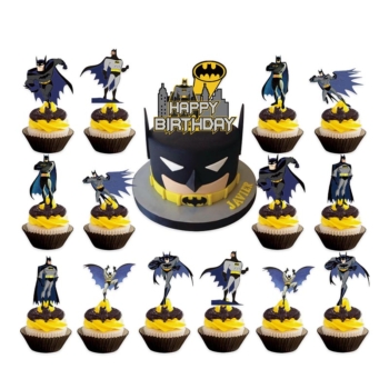 Batman Party Birthday Cake Topper 14pcs