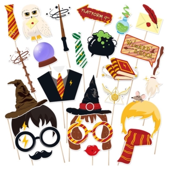 Harry Potter Theme Photo Booth Props Kit 25PCS