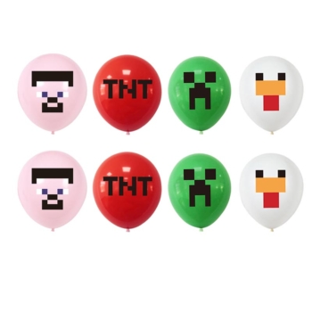 Minecraft theme balloons package 8pcs
