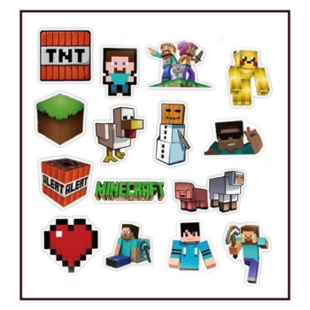 Minecraft Party Stickers 50pcs