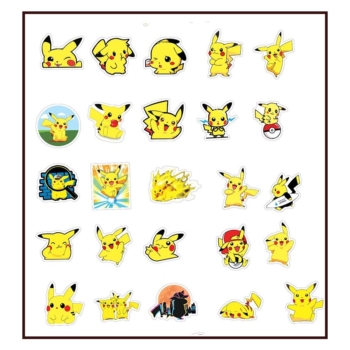 Pikachu Pokemon Classic Party stickers 50pcs