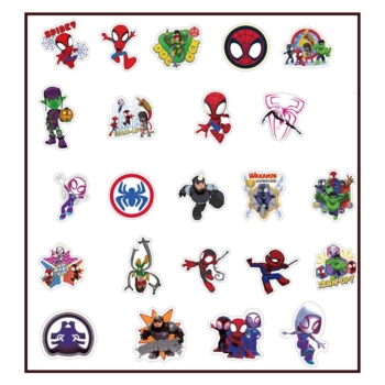 Spiderman Cute Party Stickers 50pcs