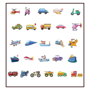 Motor Vehicle Ship Party Stickers 50pcs